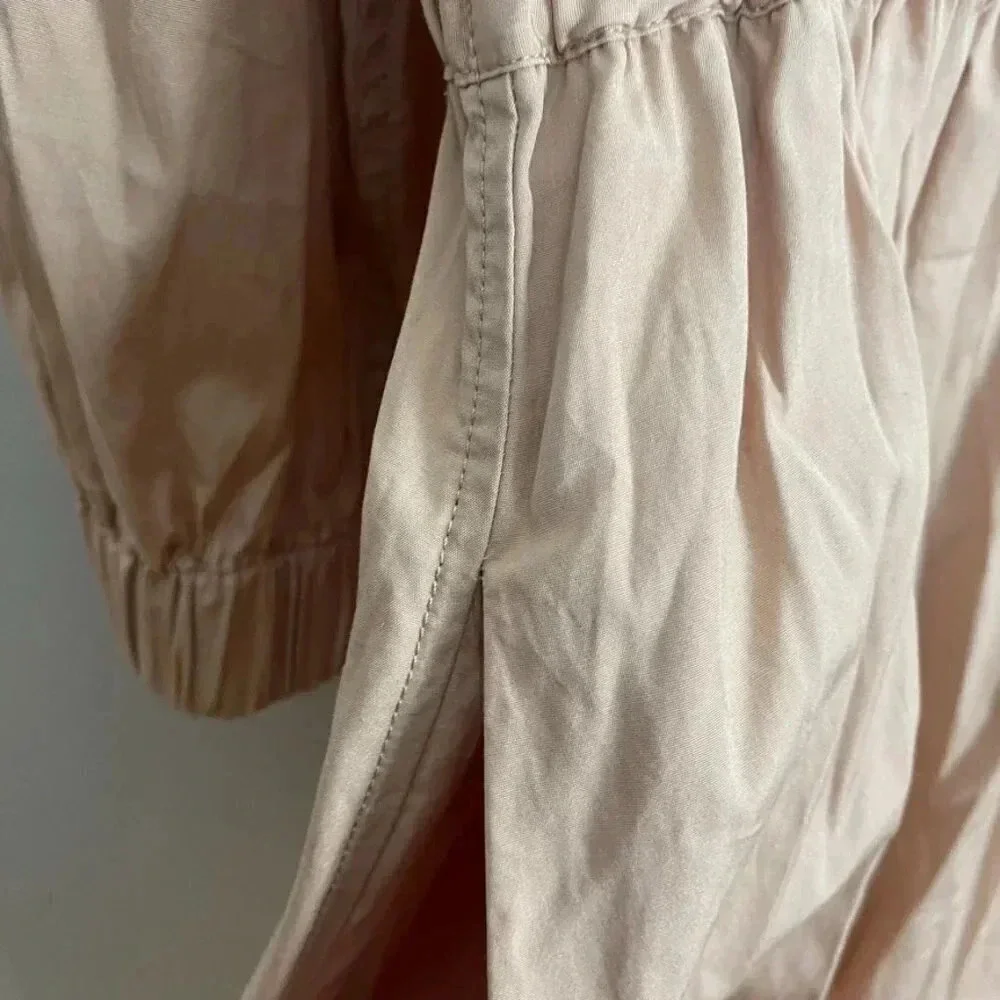 J. Crew Cinched Waist Poplin Dress